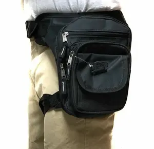 Waist Drop Leg Thigh Bag Outdoor Hip Belt Fanny Utility Pack Pouch Black Holster