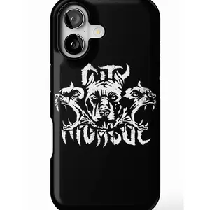 Three Hell's Dogs iPhone Case Compatible with iPhone X, 11, 12, 13, 14, 15,16 & more – check our available sizes.