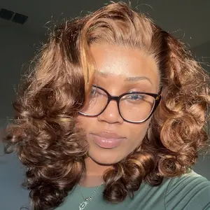 [250% Density] GA Hair 12A Ombre 4/30 Loose Wave 13x4 Lace Front Wig 100% Human Hair Wigs Loose Body Wave Lace Frontal Wigs Glueless Loose Curly Wigs For Women Pre Plucked Hairline #TikTokShopBlackFriday