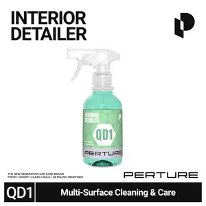 PERTURE QD1 Interior Detailer | Enzyme Interior Cleaner for Leather, Plastic, Vinyl, Fabric & Seats | Removes Dirt, Stains, Grime & Odor | Multi-Surface Safe | Quick Car Interior Cleaning Spray