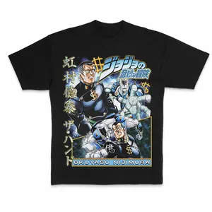 Classic Okuyasu Nijimura T-Shirt, JoJo Diamond Is Unbreakable Anime Graphic Tee