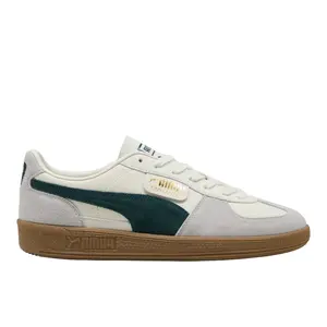 PUMA Mens Palermo Leather Lace Up Sneakers Shoes Casual - White