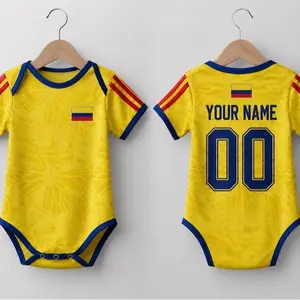 Custom Colombia2026 World Soccer BabySuit, Personalized Name Number Jersey, Soccer Uniform