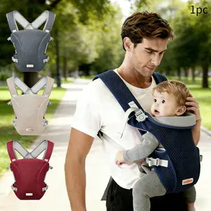 Baby Mesh Back Carrier, Adjustable Cross-Back Design, Breathable Netting, Reduces Pressure, Lightweight Baby Sling for Travel & Commuting, Newborn Sling Carriers