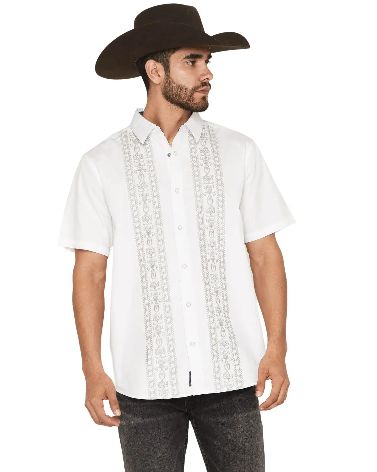 Moonshine Spirit Men's Spirit&Reg; Men'S Gaucho Vertical Embroidered - Mssp26w1-Wht