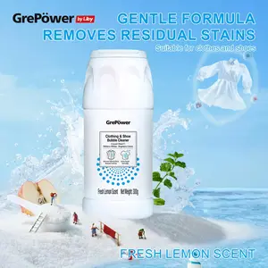 Smiling Shark Explosive Salt 300g – Powerful Stain Remover & Whitening Powder for Clothes, Brightens Whites, Removes Yellowing Fast