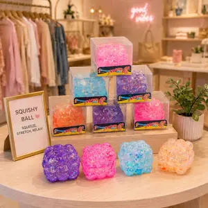 PreOrder -GLITTER Rubik's Cube Squishy