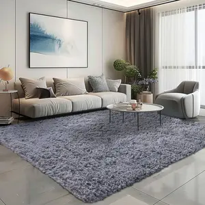 TABAYON RUG，Black Friday Christmas Gift，Large Size Plush Rugs, Big Fluffy Area Rug, Non-slipSoft Shaggy Carpet Mats for Livingroom BedroomNursery Home Decor，Rugs for Kids Room Home Decor，Rug, 10 x 12 rugs for living room，Grey rug,Black rug，gray rug