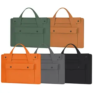 NAIDUN New Green Portable Laptop Briefcase with Multi-Compartments Waterproof Bag for Travel Essentials Messenger Bag