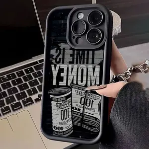 Time Is Money Protective Phone Case Cover for iPhone 17/17pro Max/17pro/17air/16 Pro Max/16 Plus/16e/15 Promax/15 Plus/15 Pro/14 Promax/14 Plus/14 Pro