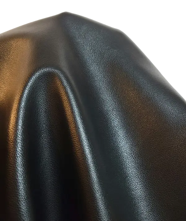 Black Lambtouch Faux Vegan leather