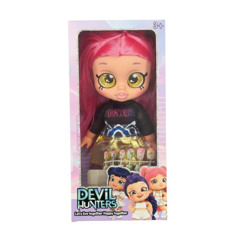 Devil Hunters 5D Doll with Big Glass Eyes & Shakeable Head RUMI MIRA & ZOEY Figurine Toy Collectible Kpop Idol Figure Cute Character Doll Alternative for Kids and Fans Gift Devil Hunters 5D Doll with Big Glass Eyes & Shakeable Head RUMI MIRA & ZOEY Figurine Toy Collectible Kpop Idol Figure Cute Character Doll Alternative for Kids and Fans Gift