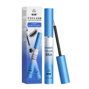 W3W Eyelash Growth Serum - Naturally Derived Extract Formula, 4ml Nourishing Non-Irritating Eye Treatment for All Skin Types, Eyelash Lengthening Serum, Makeup Mascara Enhancer, Beauty Products