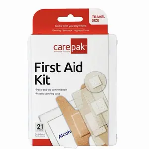Carepak First Aid Kit 21 Items Travel Size Brand New