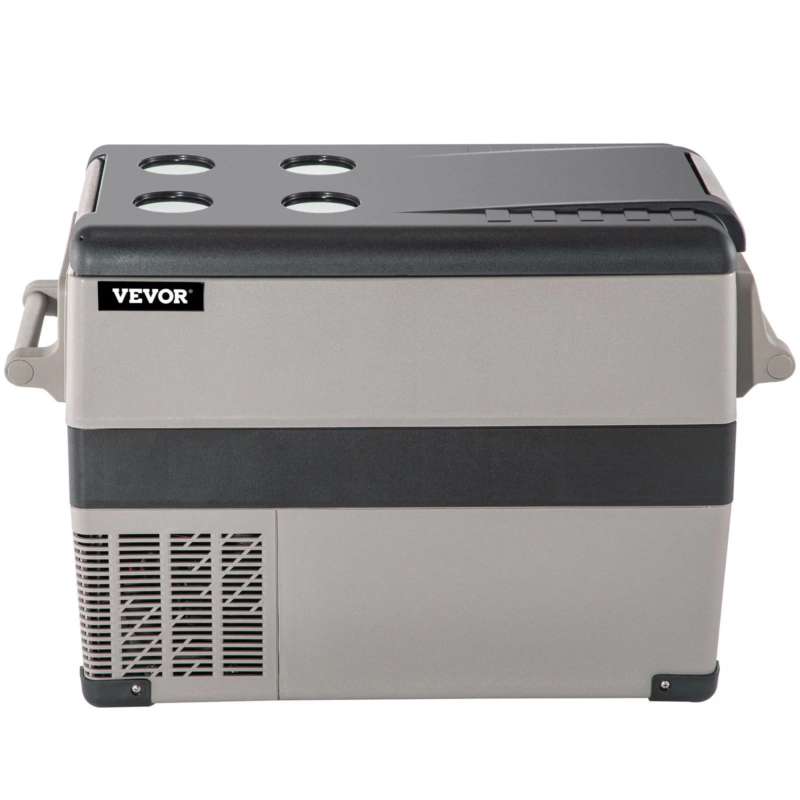 【Summerfinds】VEVOR  12 Volt Refrigerator, 48 Quart (45L) Fast Cooling Portable Freezer with App Control (-4℉~68℉), Car Fridge with 12/24v DC & 110-240v AC for Travel, Truck, Camping and Home Use, Black