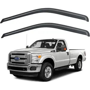 Window Rain Guards Shield for 1999-2016 Ford F250 F350 F450 F550 Super Duty, Out-Channel Window Wind Deflectors Shades for 2000-2016 F650 F750 Standard Cab, 2PCS