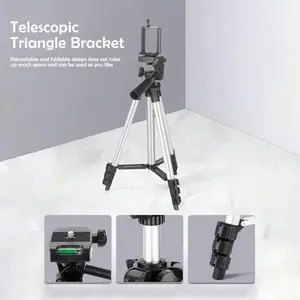 Professional Stable Extendable Tripod Stand, Lightweight Portable Travel Holder for Dslr Cameras, Live Streaming Photography