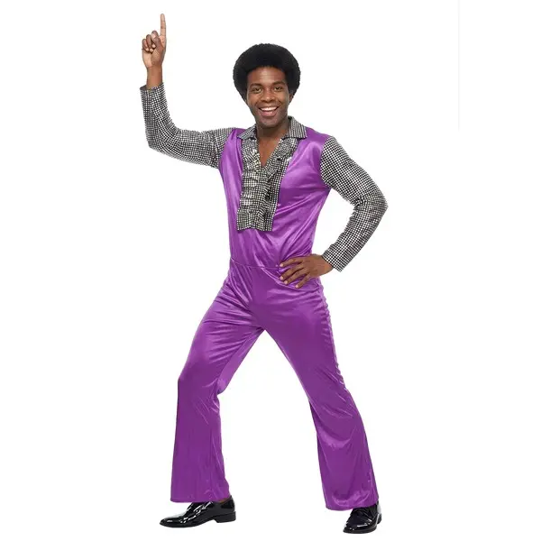 Men's Disco Costume Jumpsuit