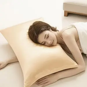 Silk Pillow Cases 2 Pack, Mulberry Silk Pillowcases Standard Set of 2, Soft, Smooth, Anti Acne, Beauty Sleep, Both Sides Natural Silk Satin Pillow Cases for Women 2 Pack with Zipper for Gift, Ash Blue