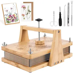 Large Wooden Flower Press Kit 10.8" x 6.9" Multi-Layer Plant Drying Press | Flower Preservation Tool for DIY Arts & Crafts Handcraft | Great Gift for Craft Lovers, Adults, Artists & Hobbyists
