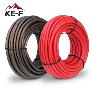 KE-F 12 Gauge CCA Wire, Silicon Soft 25FT Black + 25FT Red 12AWG Automotive Power/Ground Cable for Car Audio Battery Battery, Marine, Welding, Electrical Audio Wiring for Speaker Amp 12V