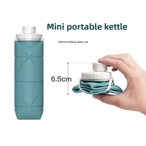 Collapsible Silicone Water Bottle for Cycling Portable Outdoor Sports BPA Free Leakproof Fitness Travel Hiking Camping Gift Water Jug