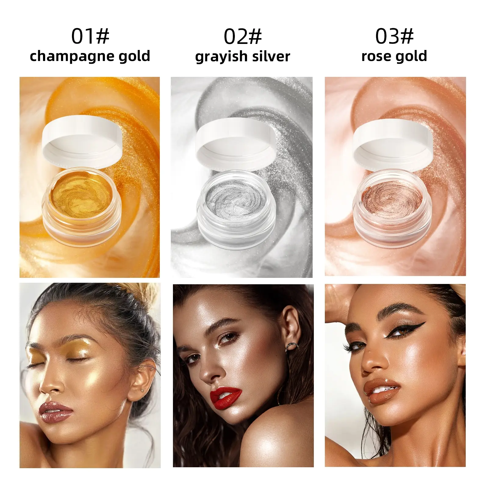 Natural Pearl Highlighter Cream, Face Contouring & Body Brightening, Enhances Skin Tone, Natural Look, Full Body Illumination, Glitter