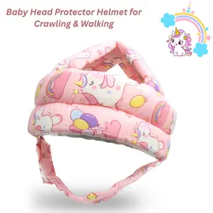 Baby Head Protector Helmet for Crawling & Walking, Adjustable Toddler Safety Helmet, Infant Protective Cap for Fall Protection, Baby Safety Head Cushion (Unicorn)