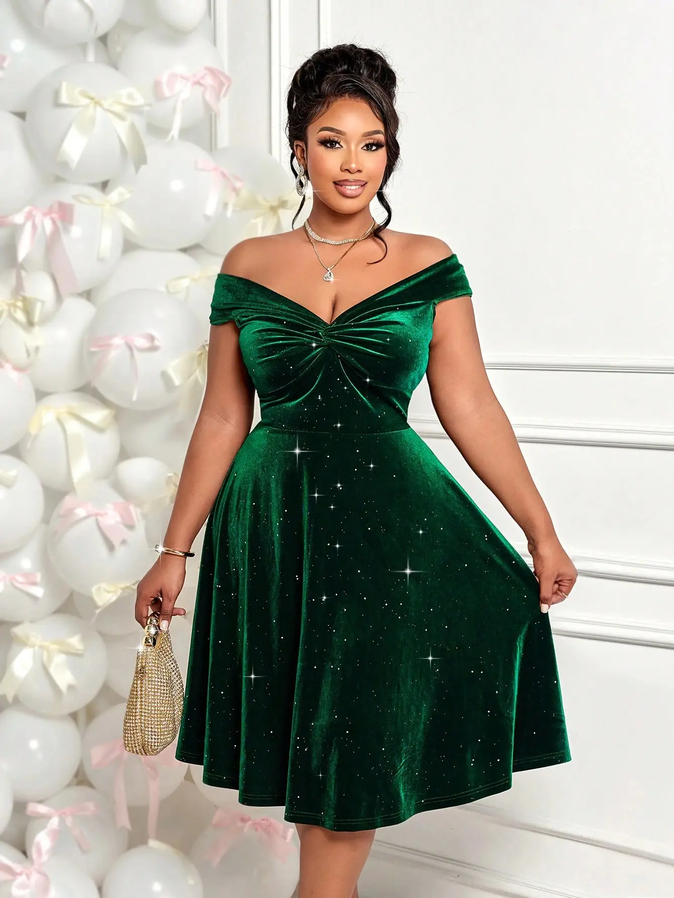 mini green dress Green A-Line Long Sleeve Mini Dress & Reviews - Green - Dresses