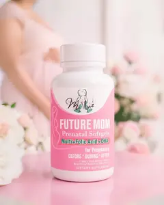 Mi Luz Future Mom Prenatal Softgels with Multi Folic Acid & DHA for Pregnancy Before During After - 90 Count Softgels for Immune Support Digestive Health & Baby Development