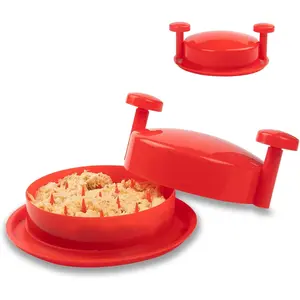 Chicken shredder machine shredding tool meat shredder with handles nonskid base mat suitable for pulled pork beef 8inch red