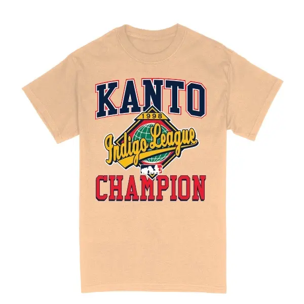 Kanto Champion Pkmn tee Tshirt Streetwear Casual