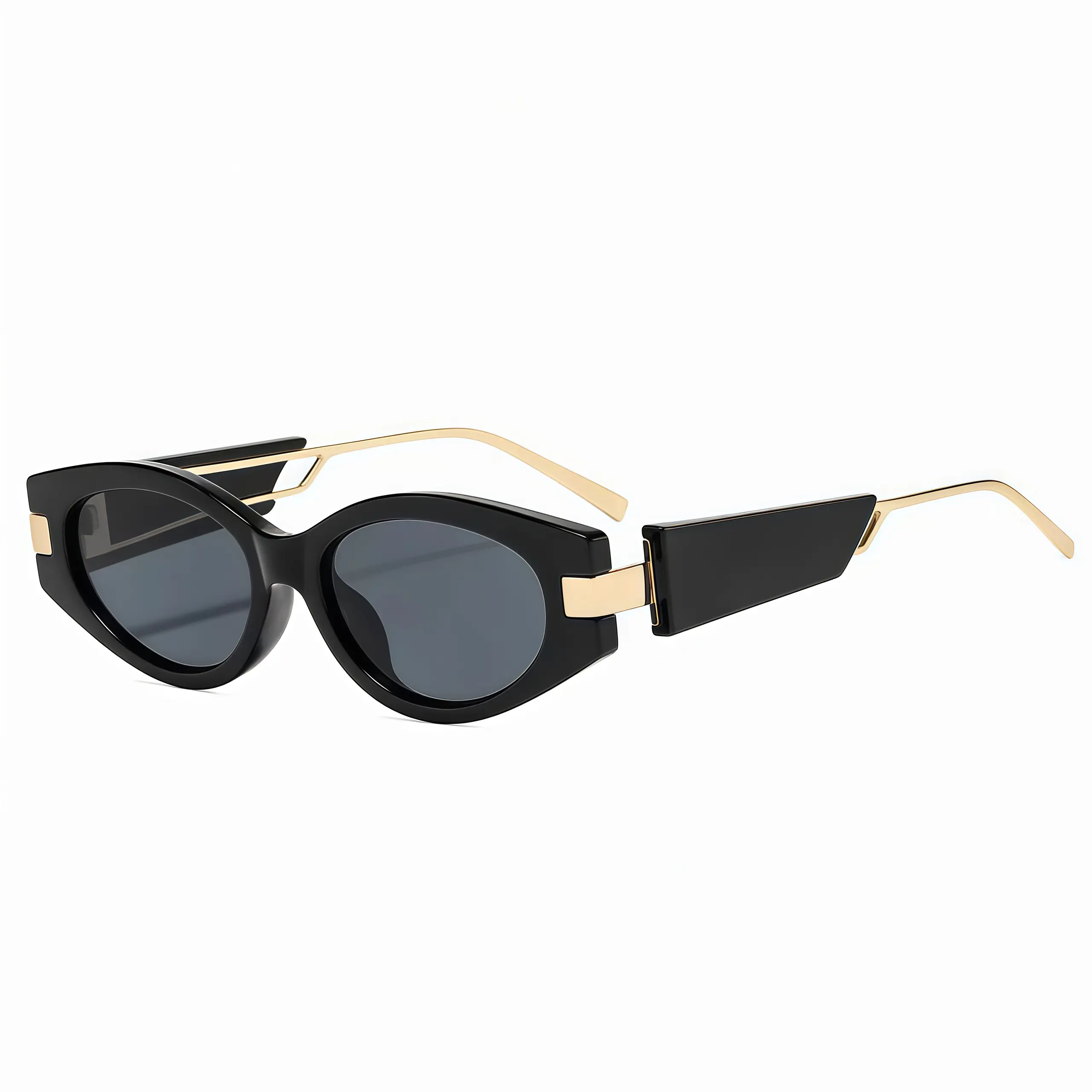EunoiaLens Women's Modern Oval Full Rim Sunglasses, 2026 Trendy Y2K Aesthetic, Oversized Retro 90s Look, Titanium Frame, UV Protection Lens for Female Face Shapes