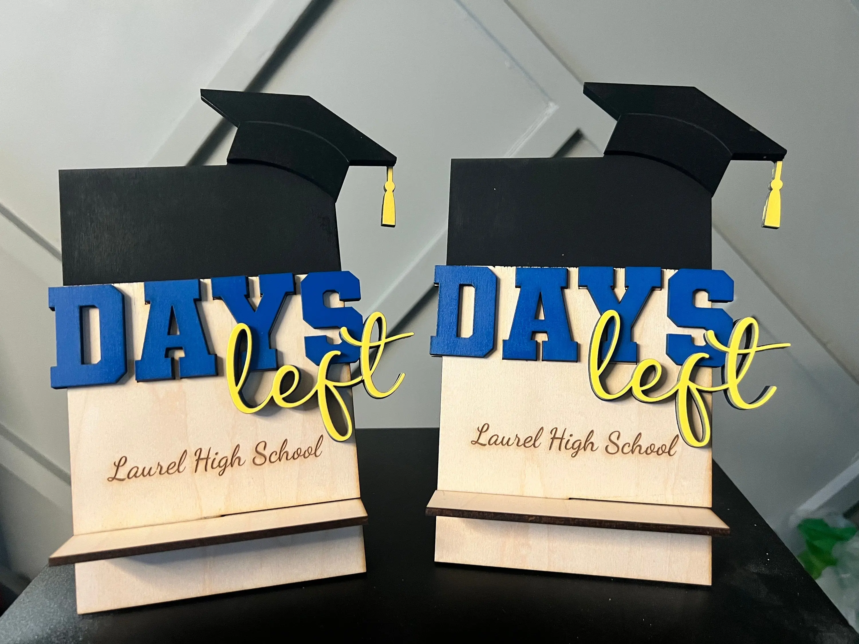 Chalkboard | Personalized customizable graduation countdown | Days left