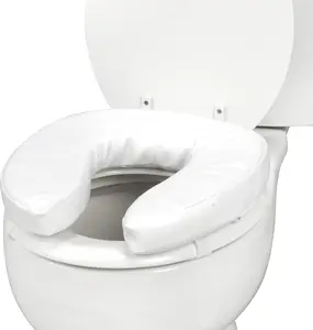 Toilet Seat Cushion Seat Cushion and Seat Cover to Add Extra Padding to the Toilet Seat while Relieving Pressure, Tear Resistant, FSA & HSA Eligible, 2 Inch Pad, White