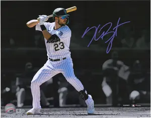 Kris Bryant Colorado Rockies Autographed 11" x 14" Hitting Spotlight Photograph - Fanatics Authentic Certified