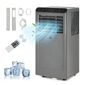 10000 BTU Portable Air Conditioners, 4-In-1 Portable AC Unit for Rooms Up to 350 Sq. Ft, Dehumidifier, Fan, Energy Saving, Remote Control, 24 Hour Timer, Sleep Mode, for Bedroom/Office