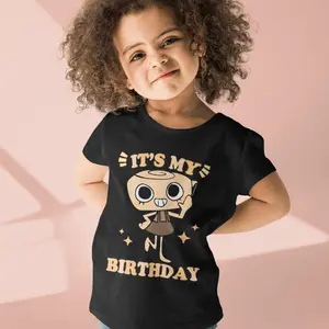 Hi Cute Dandy Lover Funny World Sprunki Toys Unisex-Kids Black Small Birthday , Dandy And Pebble World Birthday Dandy's Costume For Kids, Birthday Girl Outfit, Birthday Girl Shirt, Birthday Shirt Girl, Birthday Outfit