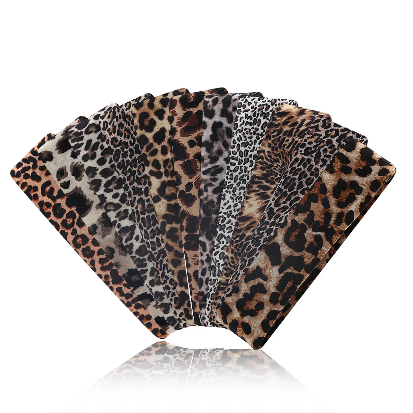 Women's Leopard Print Headbands, 4 or 6 Pack Elastic Fabric, Sweat-Wicking Non-Slip for Workout, Running & Yoga, Fitness/Yoga, One Size