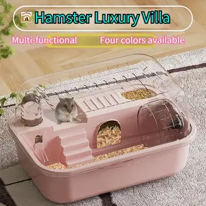 Oversized Hamster Luxury Villa | Multi-Function Golden Hamster Cage | Fully Equipped Small Pet Habitat | Multi-Color Options