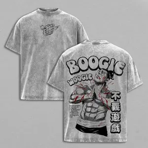 Aoi Todo Boogie Woogie Tee Washed – Jujutsu Kaisen Execution × Shibuya Incident Movie Edition Vintage Oversized Heavy Cotton Anime Manga T-Shirt, Cursed Energy Battle Mode Graphic Top, Retro Unisex Streetwear Sorcerer Power Pose  anime merchandise
