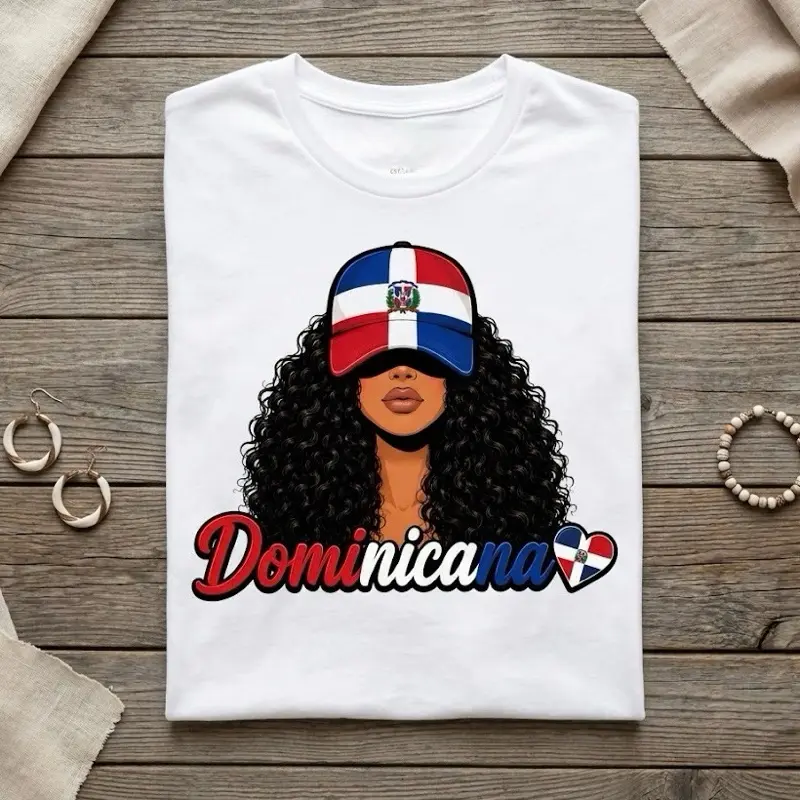 Dominicana T-Shirt Top Womenswear Tshirt Summer Streetwear Casual oversized dtf print