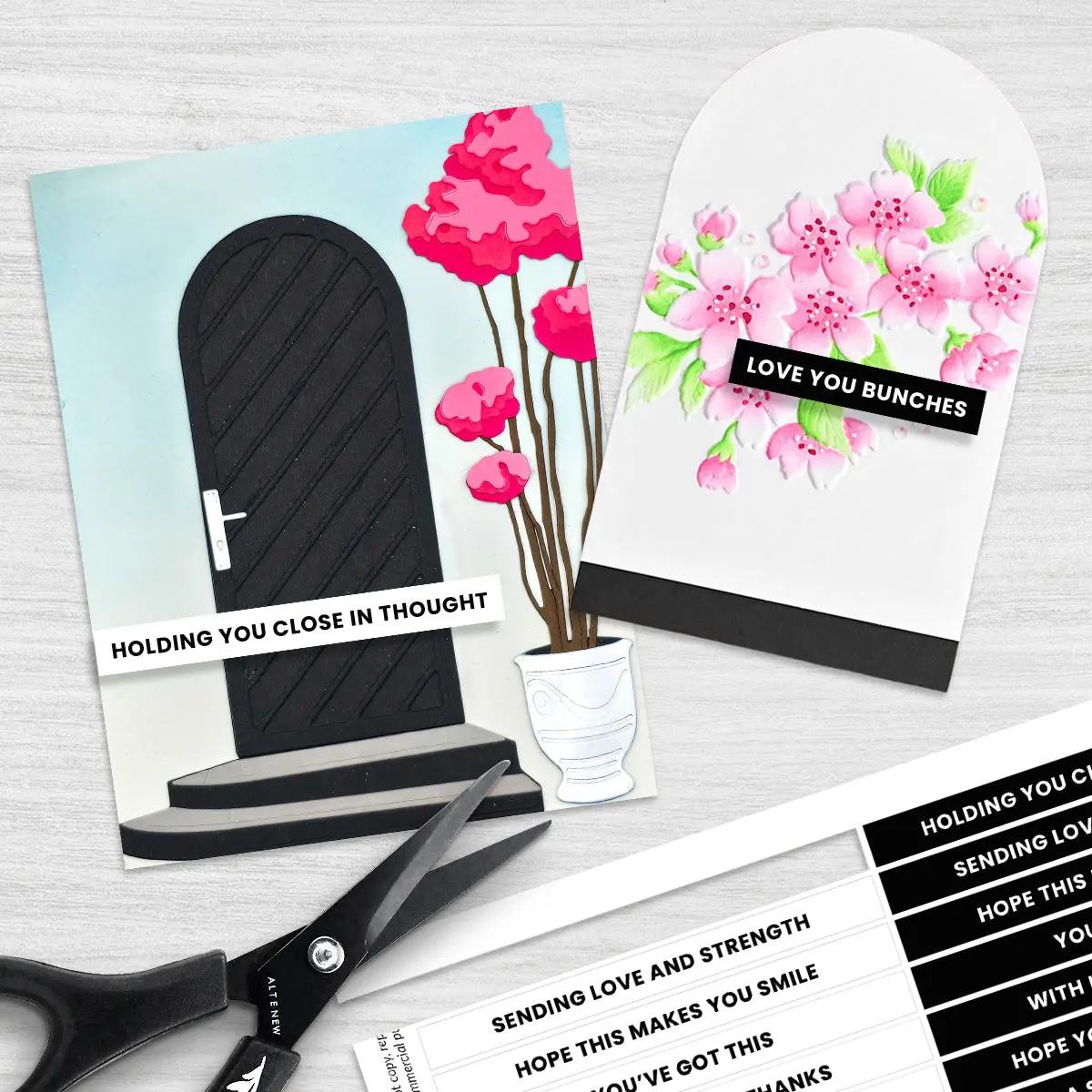 Free Printable Sentiments Strips for Cardmaking | 24 Ready-to-Use Greetings