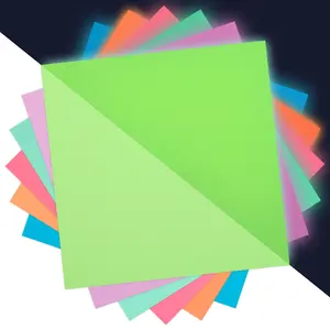 Glow in The Dark Vinyl, 6 Sheets Multi Luminous Color Permanent Adhesive Vinyl