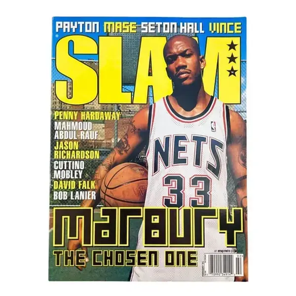 Slam Magazine Poster Print February 2001 NBA Brooklyn Nets Stephon Marbury - POSTER NO FRAME