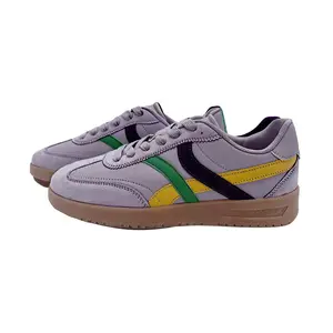 Lavender Mardi Gras Striped Sneakers (Each)