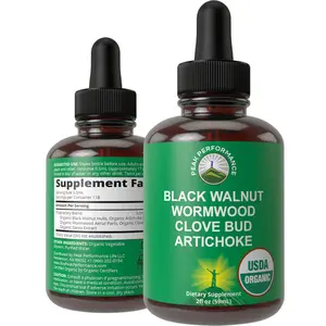 USDA Organic Wormwood, Black Walnut, Clove Detox & Cleanse Drops
