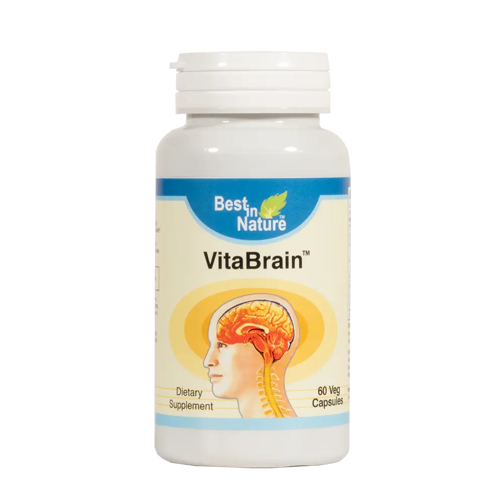 VitaBrain Brain Support Supplement for Focus and Memory | Best in Nature