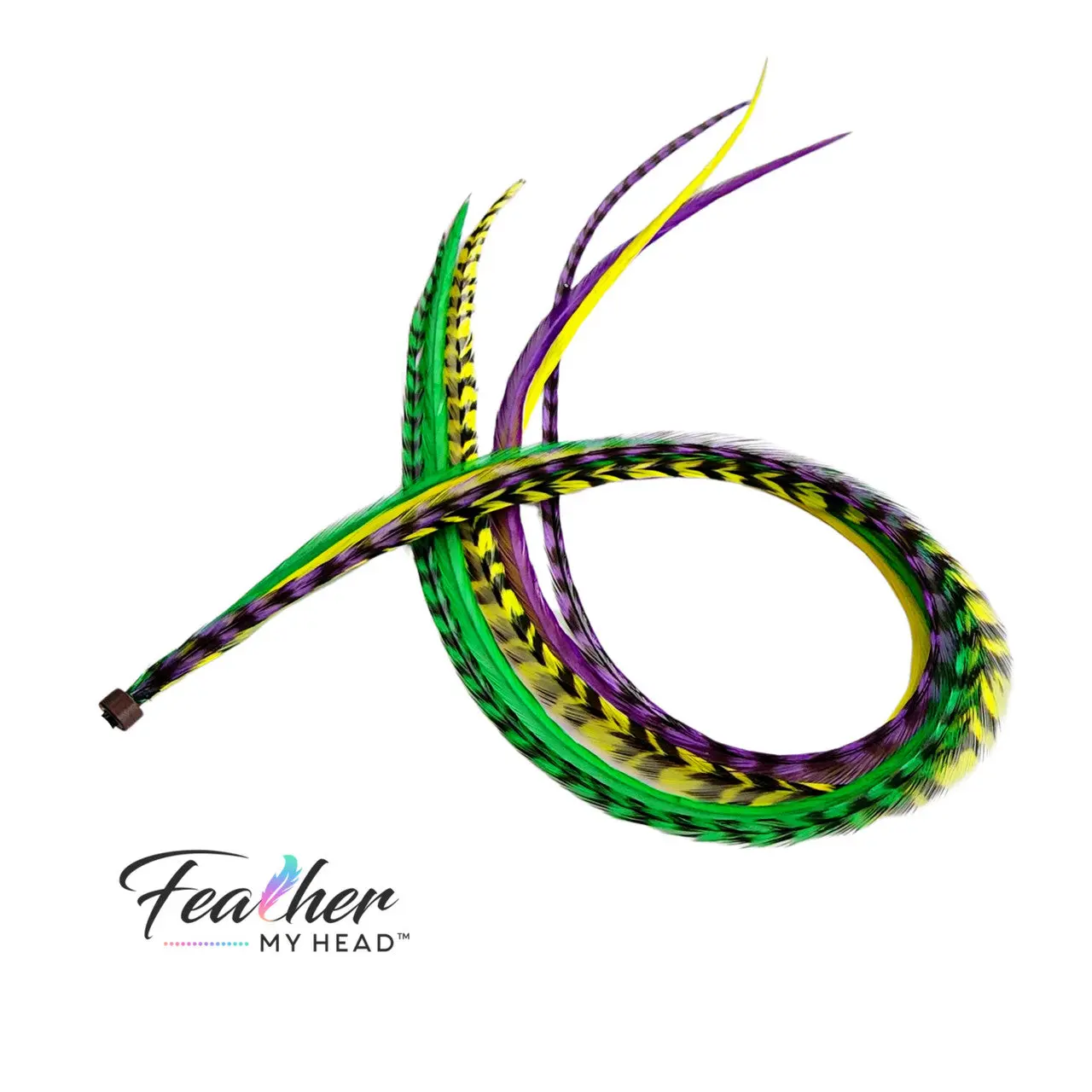 Mardis Gras Hair Feathers - Bundle