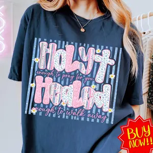Floral Jesus Shirt, Holy Enough to Pray for You, Bible Verse Design, Christian Religious Shirt, , Preppy Floral.